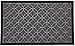 Door mat for Your Entryway, Indoor or Outdoor; Door mats have Non Slip Rubber Backing, Grey Colored Rug With Circle Pattern, 29” x 18”