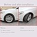 Heart Horse 117cm Car Fe-nder Flares Arch Wheel Eyebrow Auto Mudguard Fender Flare Wheel Lip Body Kit Protector Cover M-ud Guard Universal