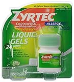 Zyrtec Allergy Liquid Gels, 24 Hour, 12 Count