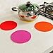 Jiaoyabuy 6pcs Multipurpose Extra Thick Silicone Trivet Hot Mat, Insulation Pads, Pots and pans Mat, Spoon Rest, Bar Mat, Coasters, Jar Opener, for Home, Kitchen Utensils, Dining Usage(Brush Gift)