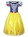 ReliBeauty Little Girls Puff Sleeve Princess Snow White Dress up Costume, Royal Blue &Yellow, 4T-4