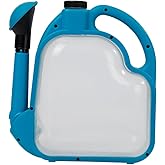4L Foldable Clear Plastic Watering Can with Rotating Nozzle Long Spout Ideal for Indoor and Outdoor Gardening -Blue