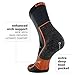 Balega Blister Resist Performance Crew Athletic Running Socks for Men and Women (1 Pair), Orange, Medium