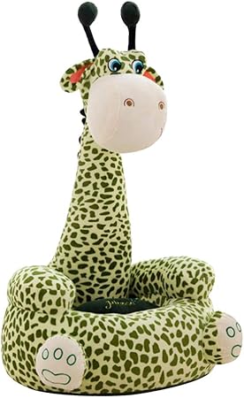 Amazon Co Jp ベビーソファカバー 補充 ぬいぐるみ収納バッグ 子供ソファー ぬいぐるみチェア ベルベット生地 グリーンキリン ベビー マタニティ