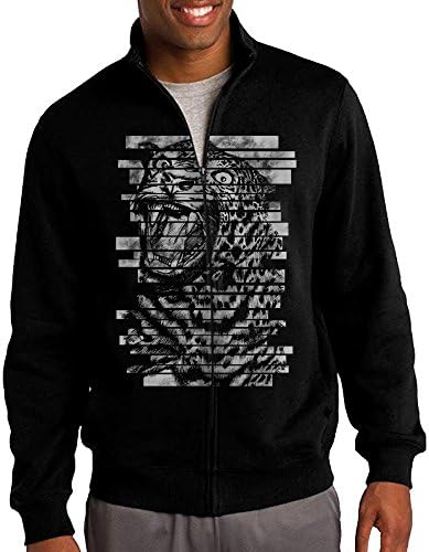 Jacob Men's Sweatshirt Wild Wild Wild Full-zip Hoodie Jacket L Black