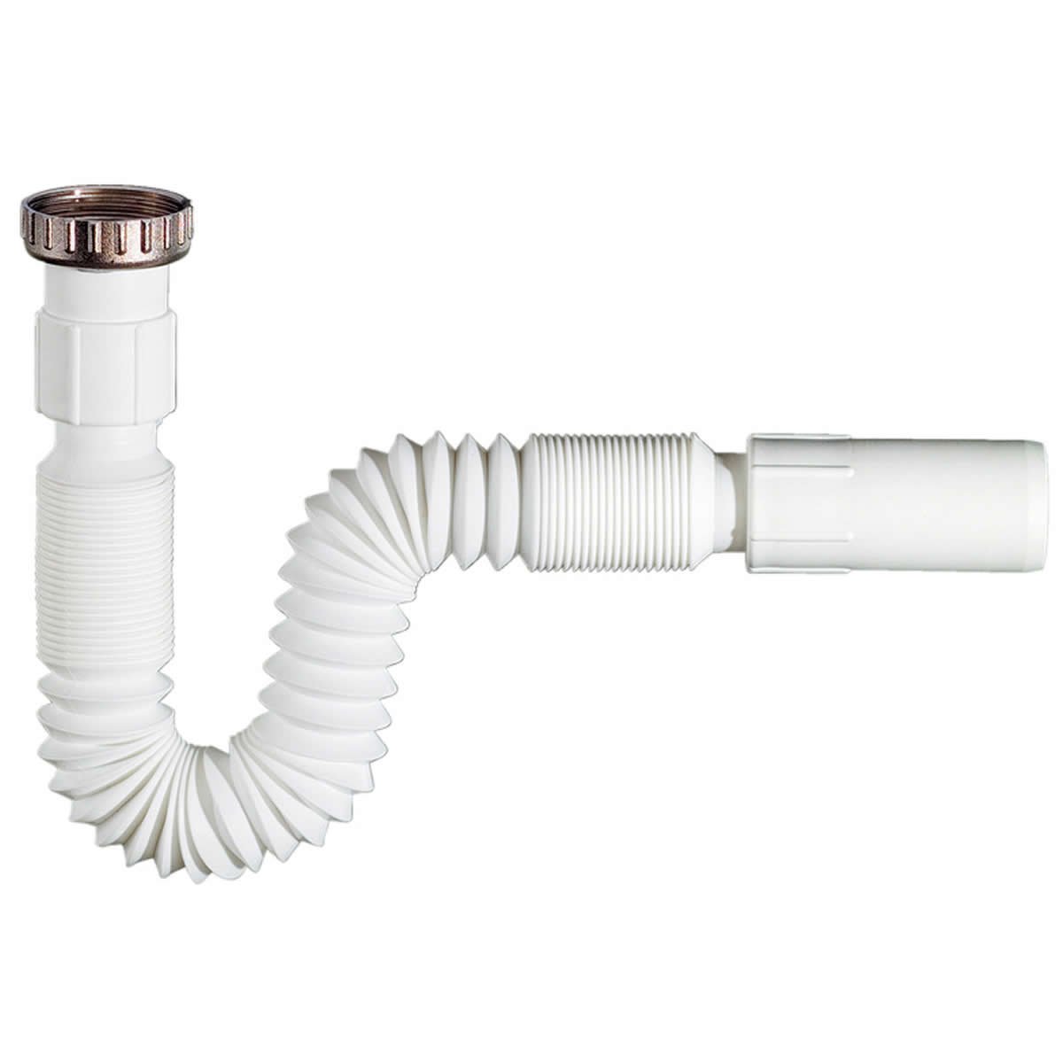 Vigor -Blinky Sink Drain Hoses, White, 3.8 x 36.5 x 7.5 cm