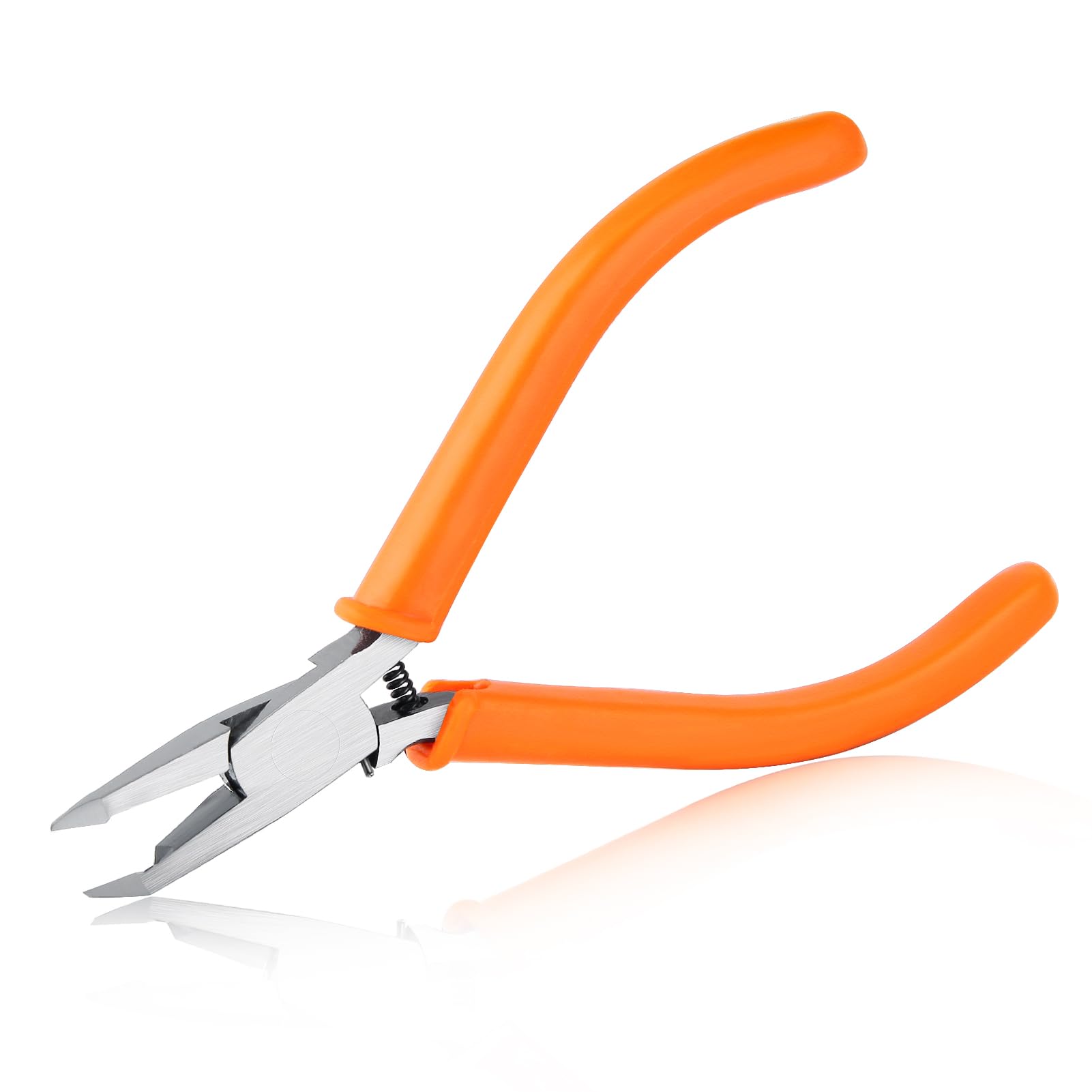 SPEEDWOX Full Flush Cut Chip Cutters With 38 Degree Angled Jaws - Diagonal End Cutter Pliers With Angled Tip for Quick & Easy Removal - Small Engineer Pliers