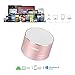 NUBWO Portable Bluetooth Speaker with Mic/Speakerphone,AUX Line,Memory Card Playback Smartphones for Apple/Android Phone (Rose Gold)