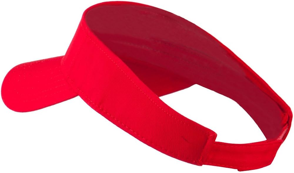 Youth Cotton Sun Visor - White OSFM: Clothing