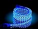 CBConcept UL Listed, 30 Feet, Super Bright 8100 Lumen, Blue, Dimmable, 110-120V AC Flexible Flat LED Strip Rope Light, 540 Units 5050 SMD LEDs, Indoor/Outdoor Use, [Ready to use]