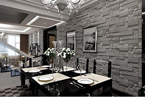 Wall papers 3D-like wallpaper pattern wallpaper bedroom living room TV background brick brick wall bricks, no.2 (warm gray)