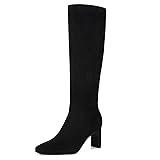 Athlefit Tall Black Boots for Women Knee High