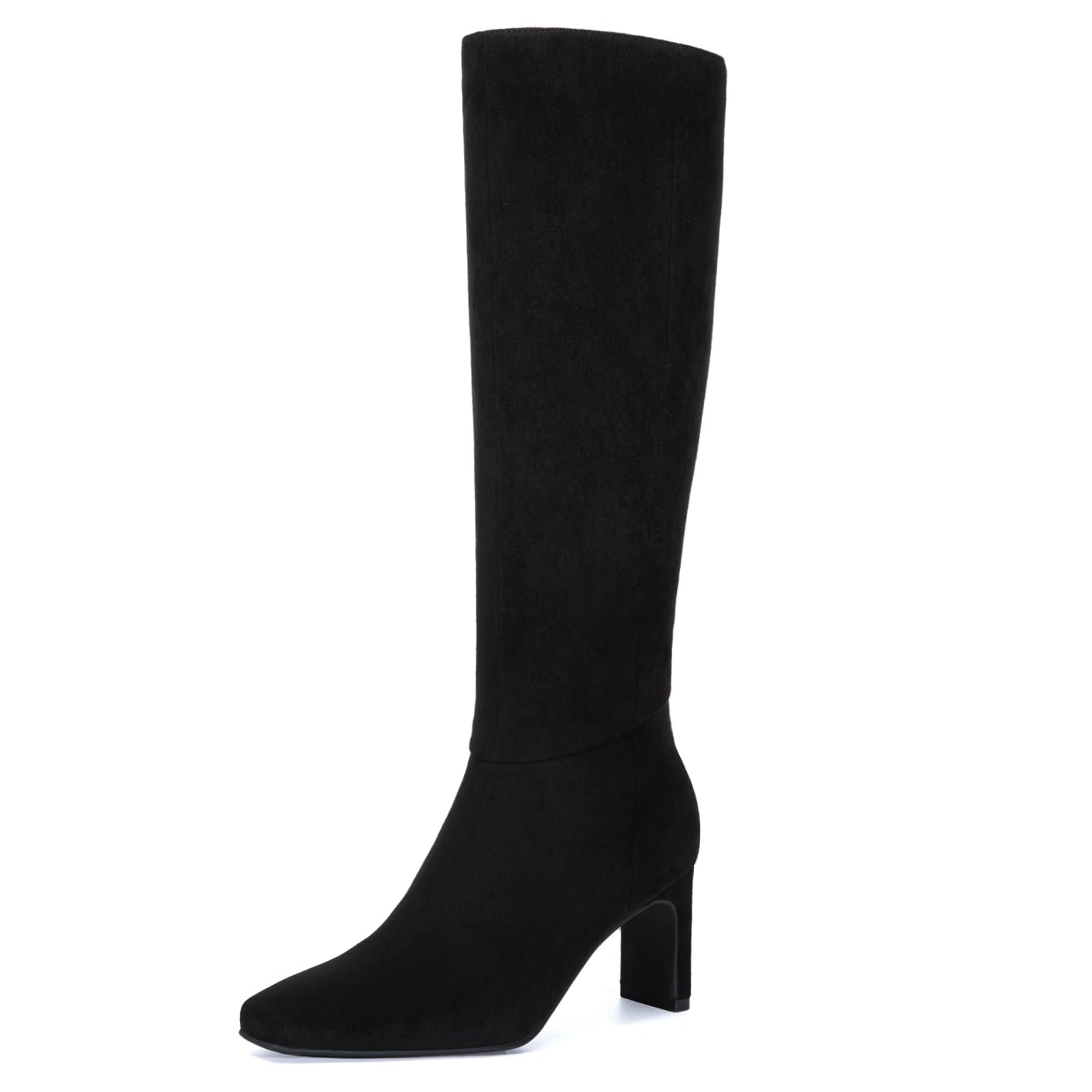 Athlefit Tall Black Boots for Women Knee High