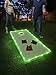Brightz TossBrightz Green Led Cornhole Lights Led Corn Hole Lights Cornhole Led Lights for Hole and Board Corn Hole Board Light Kit Light Up Cornhole Set Glow in The Dark Cornhole Board