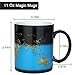 Doublewhale Funny Coffee Mugs,Heat Changing Coffee Magic Mug,Sensitive Ceramic Tea Cups,Days and Night Earth Map,Novelty Gifts for Father, Teacher, Kids and Friends-12 Oz