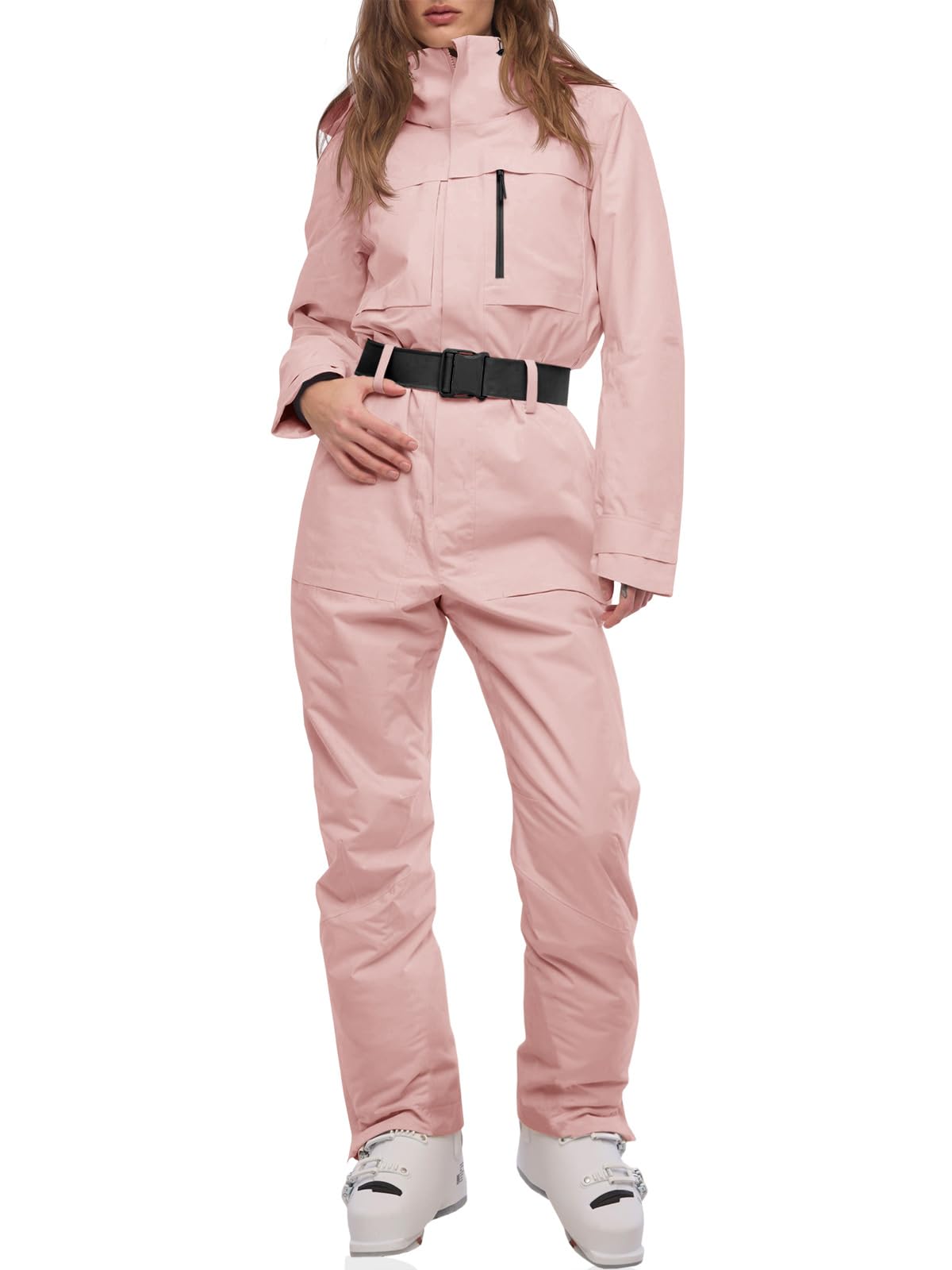 Photo 1 of Yousify Womens Ski Suit One Piece Snow Suit Winter Waterproof Outdoor Sports Snowsuit Jumpsuit Snowboard Jacket