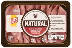OSCAR MAYER NATURAL LUNCH MEAT COLD CUTS SLOW ROASTED ROAST BEEF 7 OZ PACK OF 3