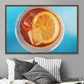 signwin Framed Canvas Wall Art Cup of Tea...