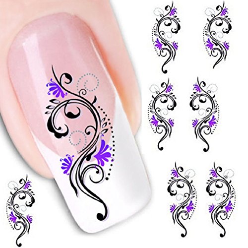 Sandistore Fashionable Water Transfer Slide Decal Sticker Nail (XF1423)