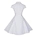 BI.TENCON Women's Retro Vintage 1950s Style Cap Sleeve Swing Party Dress