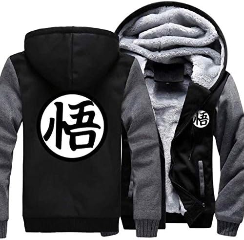 Dragon Ball Z Hoodie Fleece Son Goku Anime Jacket Winter Warm Coat