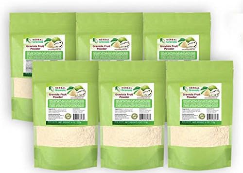 Graviola (Soursop) Fruit Powder Non-GMO 4oz - Case of 6 / 4oz pouches
