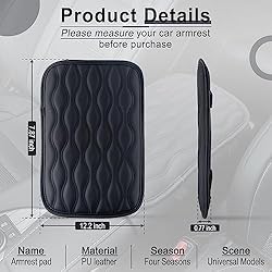 Amiss Auto Center Console Pad, Universal Waterproof