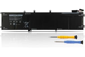 97Wh 6GTPY Battery Replacement for Dell XPS 15 9550 9560 9570 7590,Precision 15 5510 5520 5530 5540 M5510 M5520 Workstation,V