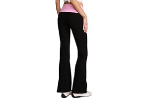 Victoria's Secret Pink Women's Cotton Foldover Flare Leggings (XS-XL)
