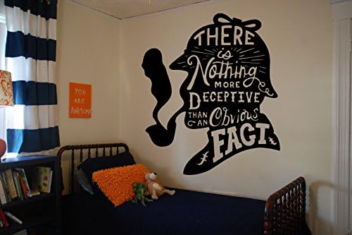 Wall Decal Sticker Bedroom Sherlock Holmes Quote Book Detective 078b