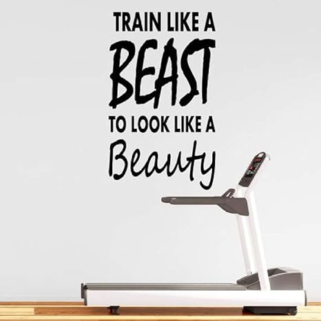 Fitness House Gym Wall Decal Motivación Gym Wall Sticker Art Mural ...