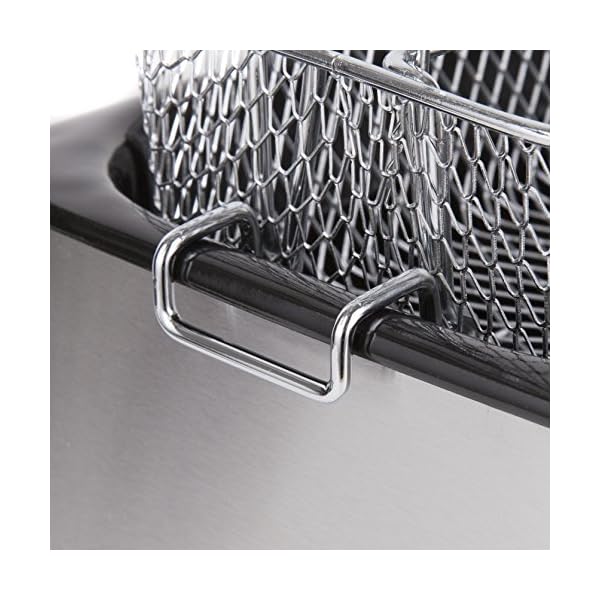 Swan-3L-Stainless-Steel-Deep-Fat-Fryer-with-Viewing-Window-and-Safety-Cut-Out-Non-Slip-Easy-Clean-and-Adjustable-Temperature-Control-2kW-SD6040N-2000-W-3-liters-Silver Swan SD6040N 3 Litre Stainless Steel Deep Fat Fryer with Viewing Window and Safety Cut Out, Non-Slip, Easy Clean and…