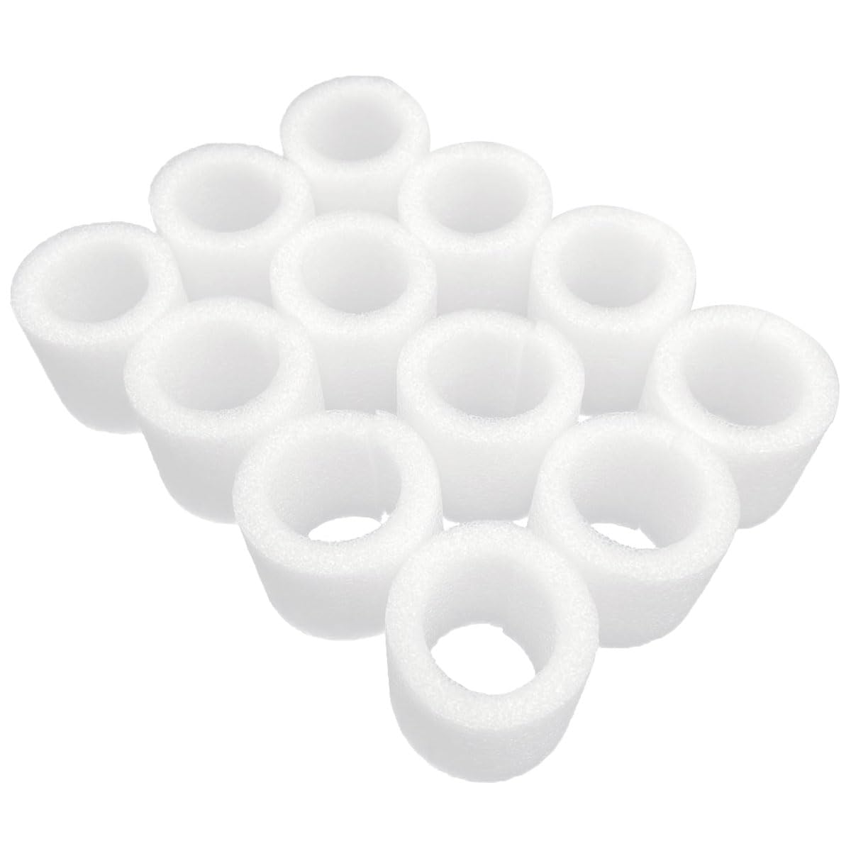 Eyelet Curtain Spacers - 12Pcs 4.8cm Foam Spacers, Perfect Pleats for Poles up to 30mm