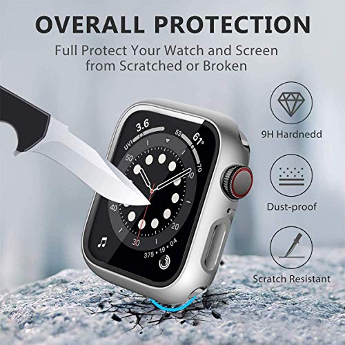Mocodi 10 Pack for AppleWatchCase44mm with Tempered Glass Screen