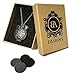 Essential Oil Diffuser & Aromatherapy Locket Necklace with 4 Leather Discs | 18 Chain | Antique Silver Finish | Works with Young Living & Doterra Oils