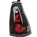 SPEC-D TUNING Black Tail Lights Compatible with 2003-2005 Toyota 4Runner, Left + Right Pair Assembly