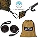 [Durable Hammock & Strap Bundle] Serac Classic Portable Single Camping Hammock with Suspension System - Perfect for The Backpack, Lightweight Travel and Camping (Old Growth Olive/Green)