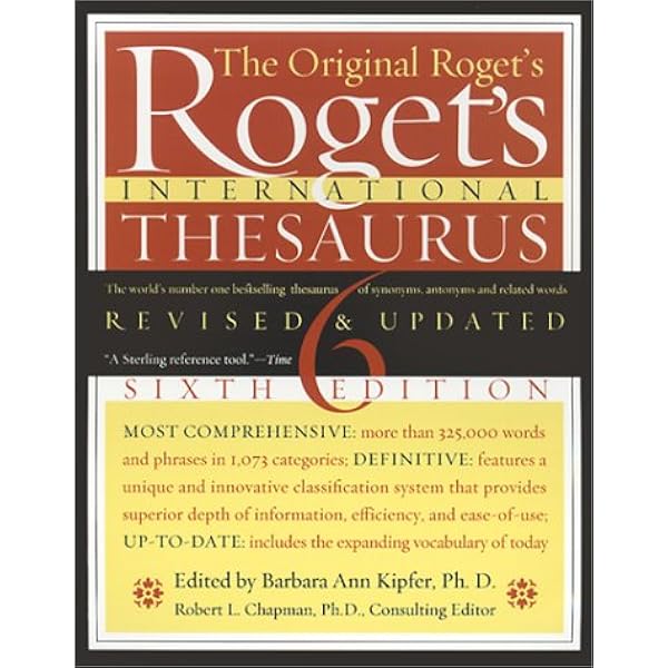 Roget's International Thesaurus, Indexed, Sixth Edition Revised ...