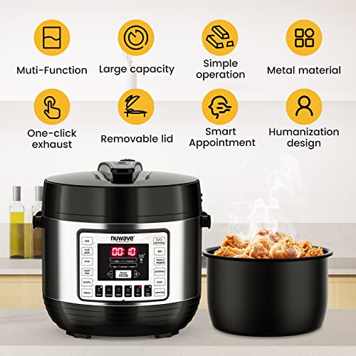 NUWAVE NutriPot 6Quart Digital Pressure Cooker with SureLock Safety