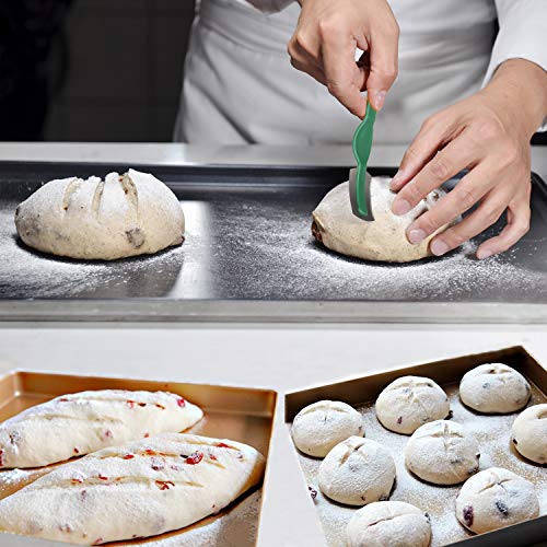 10" Banneton Bread Proofing Basket Set-Brotform Rattan Basket with(Cloth Liner,Dough Scraper,Bread Lame,Instruction) for Rising Round Crispy Crust Baked Bread Making Dough Loaf Boules