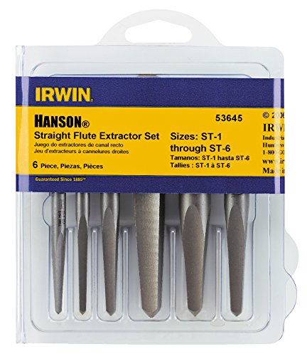 Irwin 53635 5 piece straight screw extractor assortment…