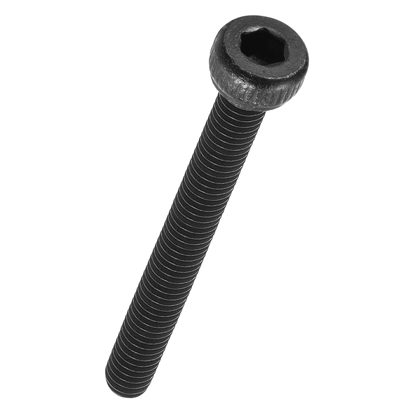 Kozelo 30pcs Socket Head Cap Screws - [M2.5-0.45 x 25mm] Alloy Steel Black Oxide Grade 12.9 Internal Hex Screw Full Thread for Industrial & Machinery Use, Black