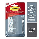 Command Cord Clips, Indoor Use, Decorate Damage-Free (17305CLRES)