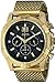 GUESS Men's U0205G1 Sporty Stainless Steel Multi-Function Watch with Chronograph Dial and Mesh Pilot Buckle