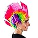 Funny Party Hats Rainbow Mohawk Wig - Groovy Rainbow Mohawk Wig Costume Accessory