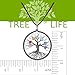 FEIDISI Tree of Life Pendant Necklace 27 inches Dainty 7 Chakra Long Necklaces