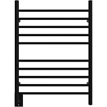Amazon.com: Amba Radiant Straight RWH-SMB-Left 10-Bar Hardwired (Left Side)  Towel Warmer in Matte Black : Home u0026 Kitchen