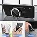 Phone Ring Holder Finger Kickstand -SHSF 360° Rotation Metal Ring Grip Magnetic Car Mount Compatible Phone Xs Max XR X 8 7 6 6s Plus Galaxy S9 S8 S7 All Smartphone-Black (1, 1)