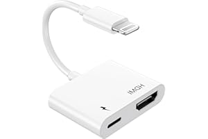 UCACA [Apple MFi Certified] Apple Lightning to HDMI Adapter for iPhone to TV, 1080P Lightning to Digital AV Adapter Sync Screen Connector with Charging Port for iPhone 14 13 12 11 Pro Max XS XR X 8 7 iPad
