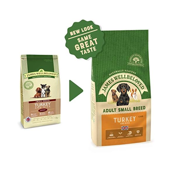 James-Wellbeloved-Complete-Dry-Adult-Small-Breed-Dog-Food-Turkey-and-Rice-15-kg James Wellbeloved Adult Small Breed Turkey and Rice 1.5 Kg